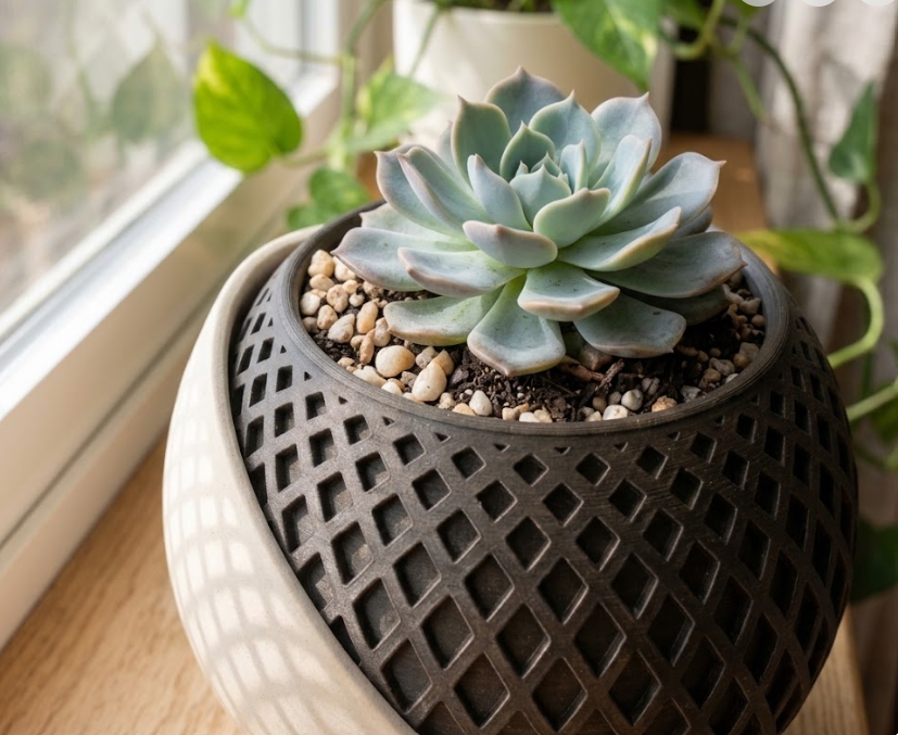 Two-tone plant pot